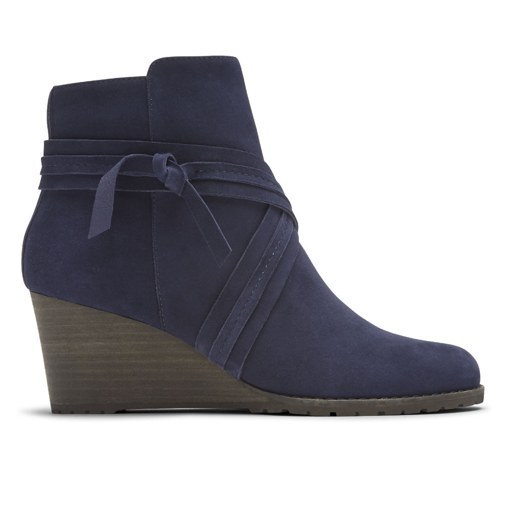 Rockport Boots For Womens Blue - Hollis X-Strap - KU0968352